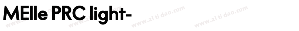 MElle PRC light字体转换
